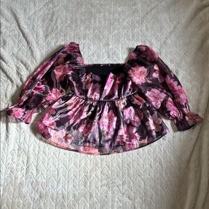 Floral Pink Blouse